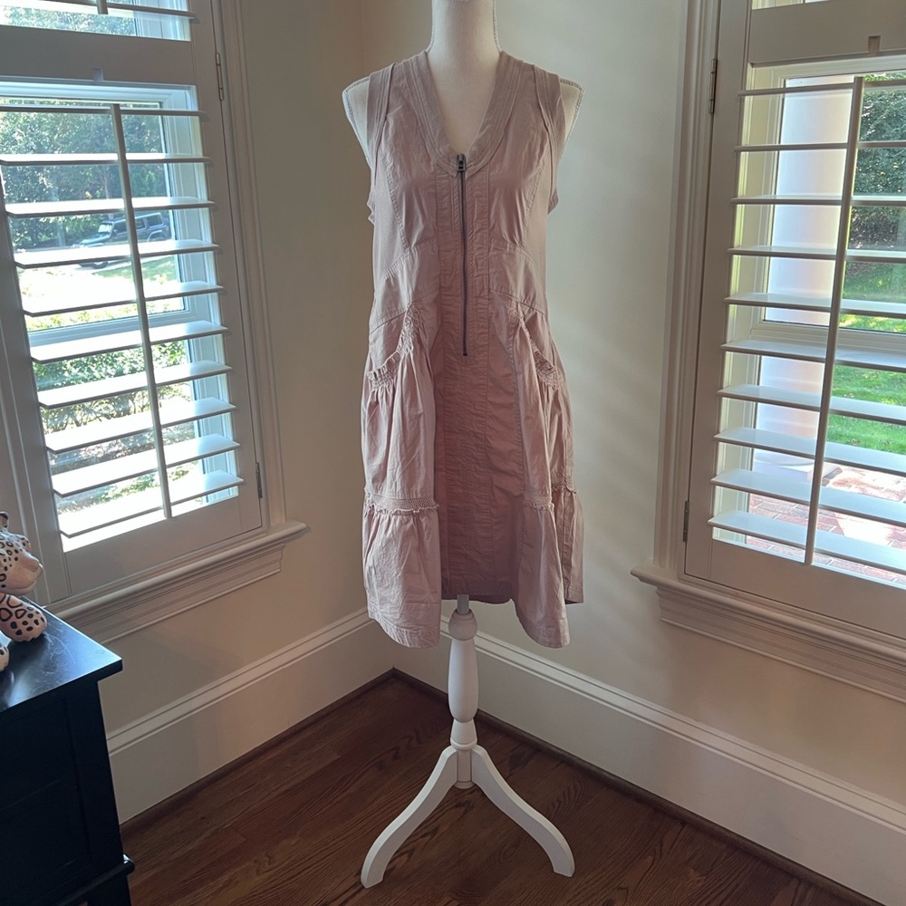 Daily Practice Casual Pink Midi Dress